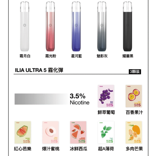 微信图片_20240408014129.png 【ILIA哩亞五代煙彈】✨五代煙彈 🔥一盒三入 【滿四盒送主機】